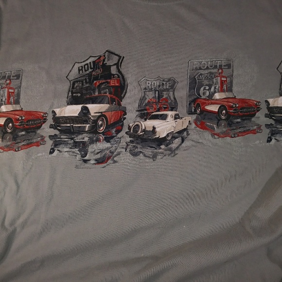 Route 66 Grey T Shirt Mens Large Americana - Picture 4 of 7